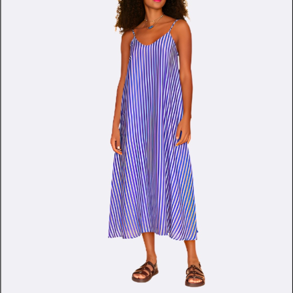 Xirena Teague Striped A-line Dress size small new with tags